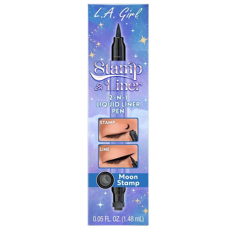 L.A. Girl Double Ended Tattoo Eyeliner Pen, Moon - 0.034 oz